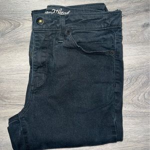 Womans black midrise skinny jeans